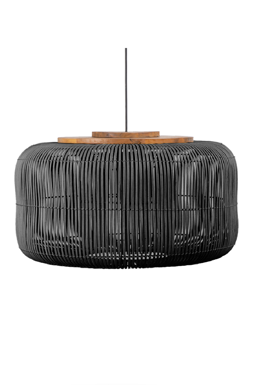 Charcoal Rattan Hanging Lamp | dBodhi Bucket | OROA.com