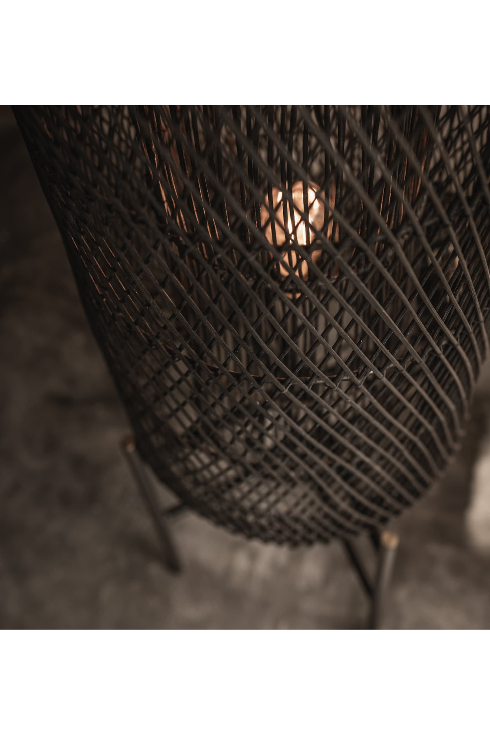 Rattan Mesh Structure Floor Lamp | dBodhi Chunk | OROA.com