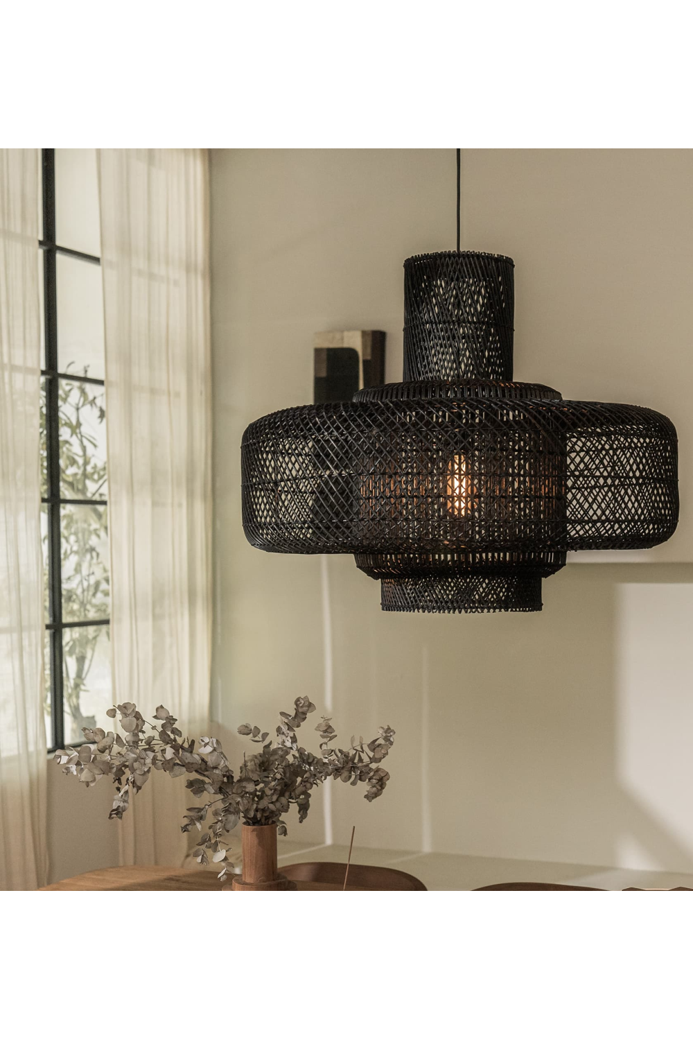 Black Rattan Lampshade | dBodhi Elements |  OROA.com