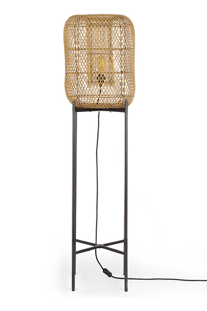 Metal Base Rattan Floor Lamp | dBodhi Nugget | OROA.com
