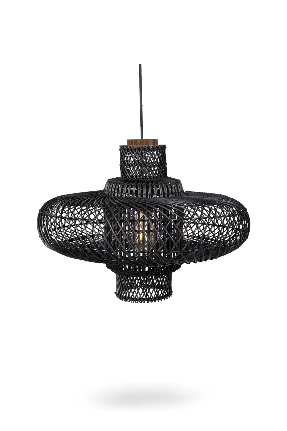 Black Rattan Modern Lampshade | dBodhi Organo |  OROA.com