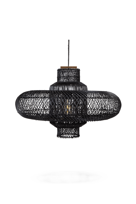 Black Rattan Modern Lampshade | dBodhi Organo |  OROA.com