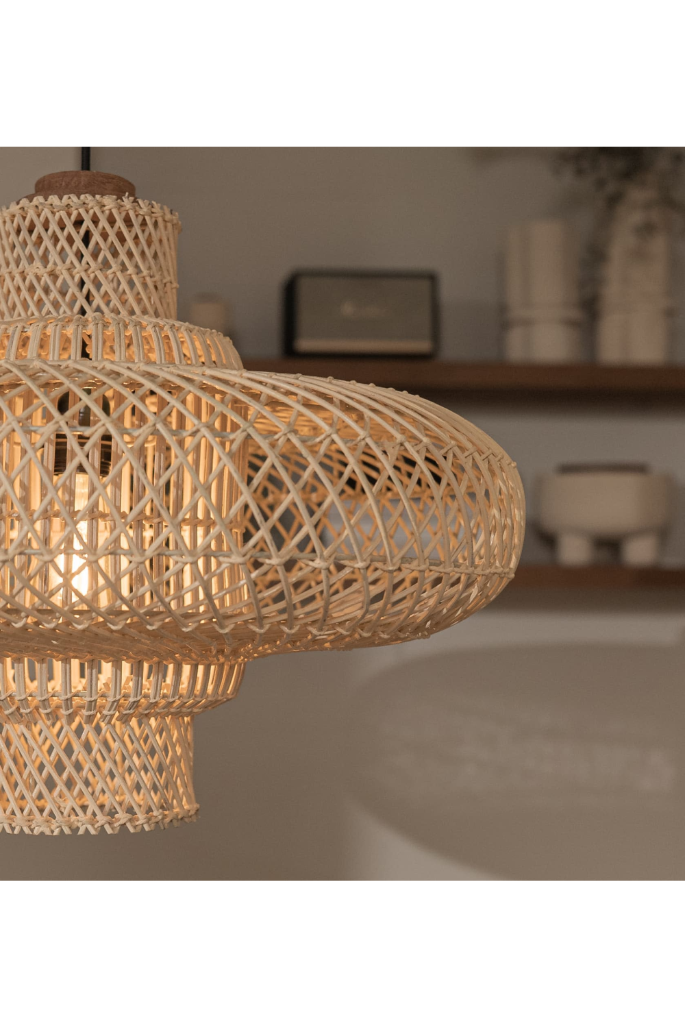 Natural Rattan Modern Lampshade | dBodhi Organo |  OROA.com