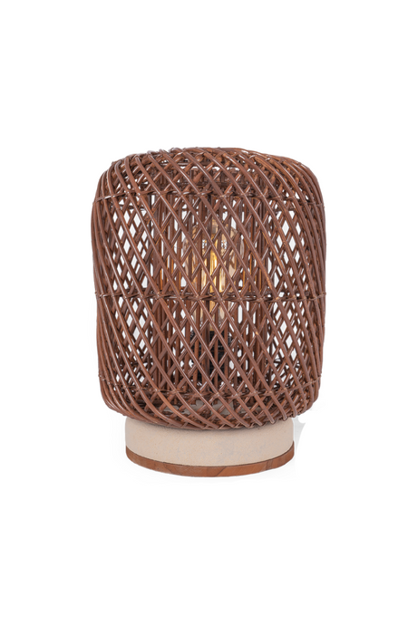 Brown Rattan Table Lamp | dBodhi Palma |  OROA.com