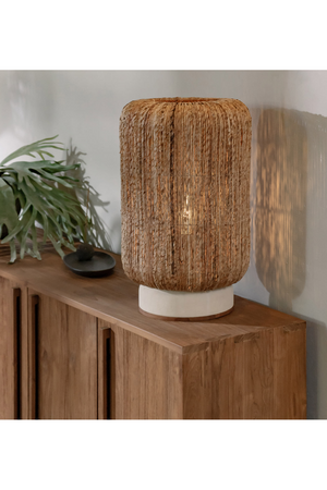 Woven Abaca Table Lamp | dBodhi Palma |  OROA.com