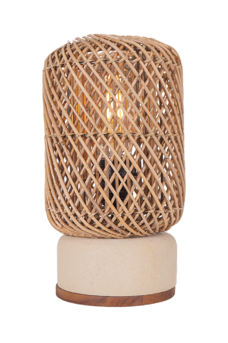 Rattan Cylindrical Table Lamp | dBodhi Pole | OROA.com