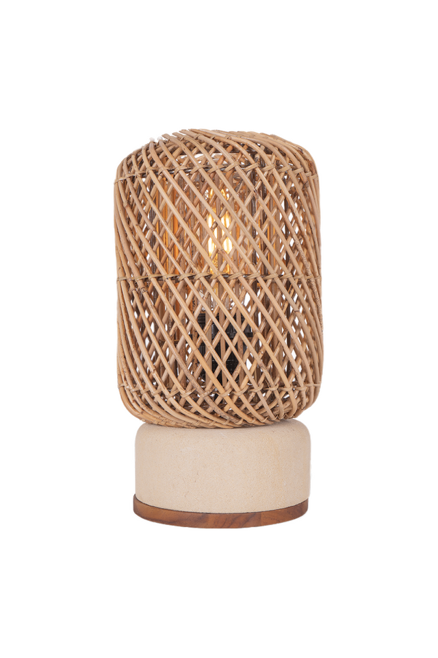 Rattan Cylindrical Table Lamp | dBodhi Pole | OROA.com