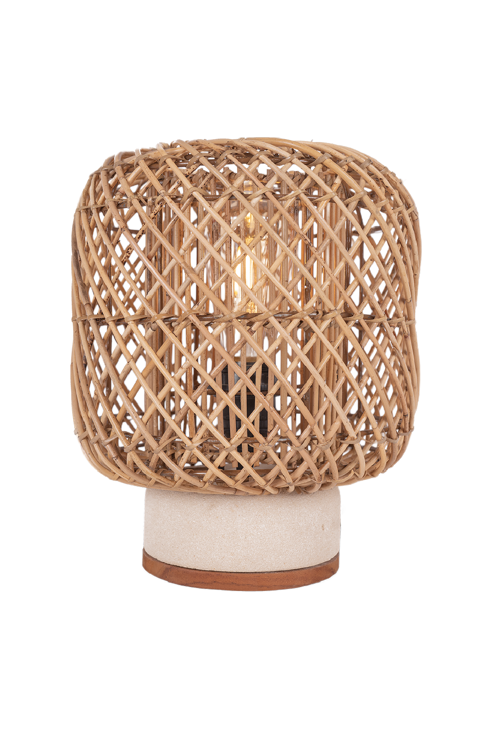 Rattan Cylindrical Table Lamp | dBodhi Pole | OROA.com