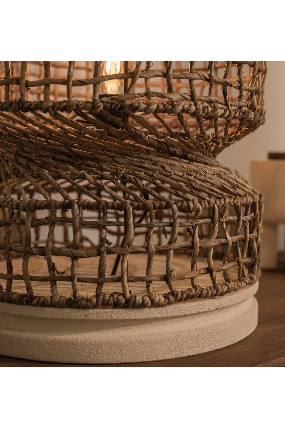 Abaca Wide Table Lampshade | dBodhi Twister |  OROA.com