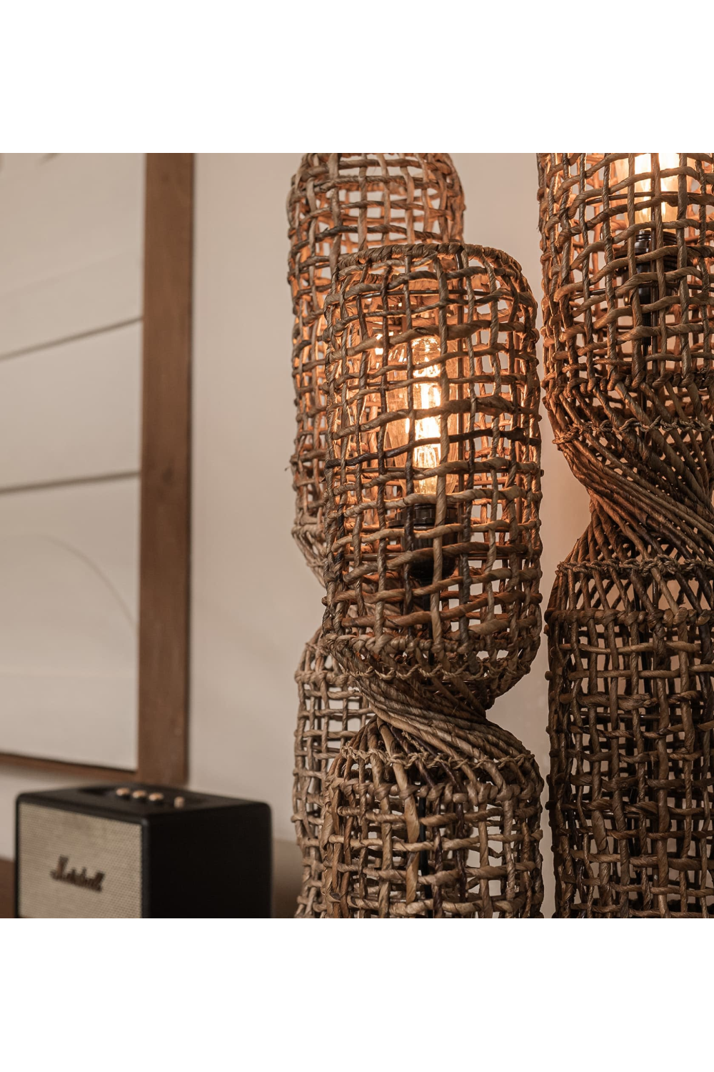 Abaca Rustic Table Lampshade | dBodhi Twister | OROA.com