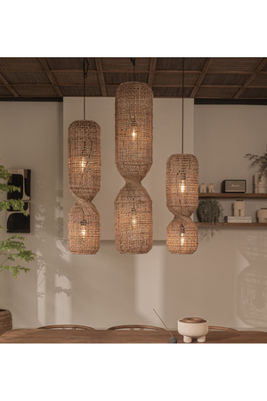 Abaca Rustic Hanging Lamp | dBodhi Twister Koi |  OROA.com