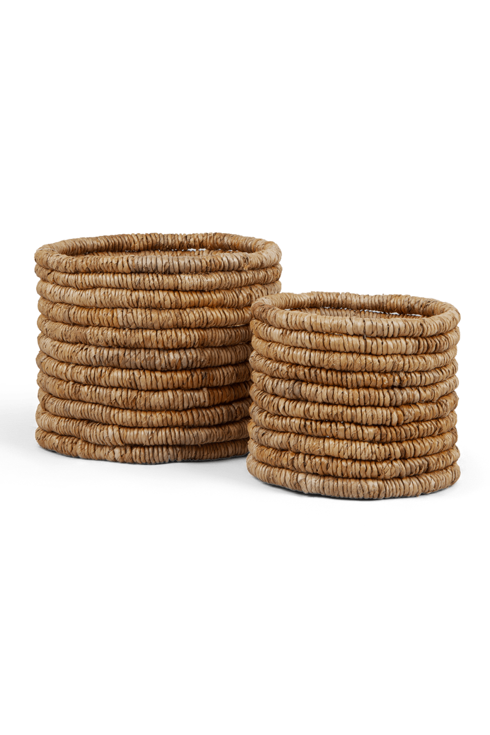 Round Woven Abaca Basket Set (2) - M | dBodhi Caterpillar Ambang | OROA.com