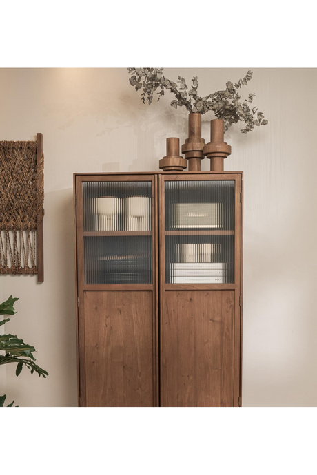 Fluted Glass 2-Door Cabinet | dBodhi Motion | OROA.com