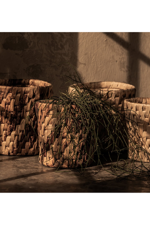 Round Weaved Abaca Basket Set (2) | dBodhi Semeru | OROA.com