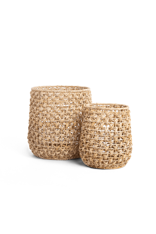 Round Woven Abaca Basket Set (2) | dBodhi Sindoro | OROA.com