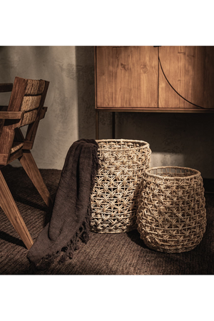 Round Woven Abaca Basket Set (2) | dBodhi Sindoro | OROA.com