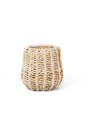 Modern Weaved Abaca Round Basket | dBodhi Batur | OROA.com