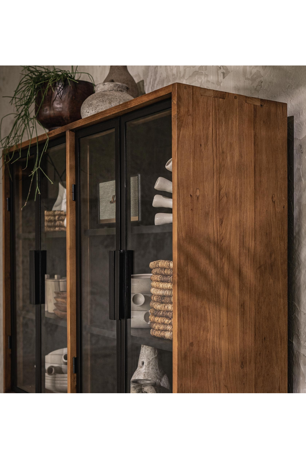Wooden Cabinet With Glass Doors | dBodhi Outline | OROA.com