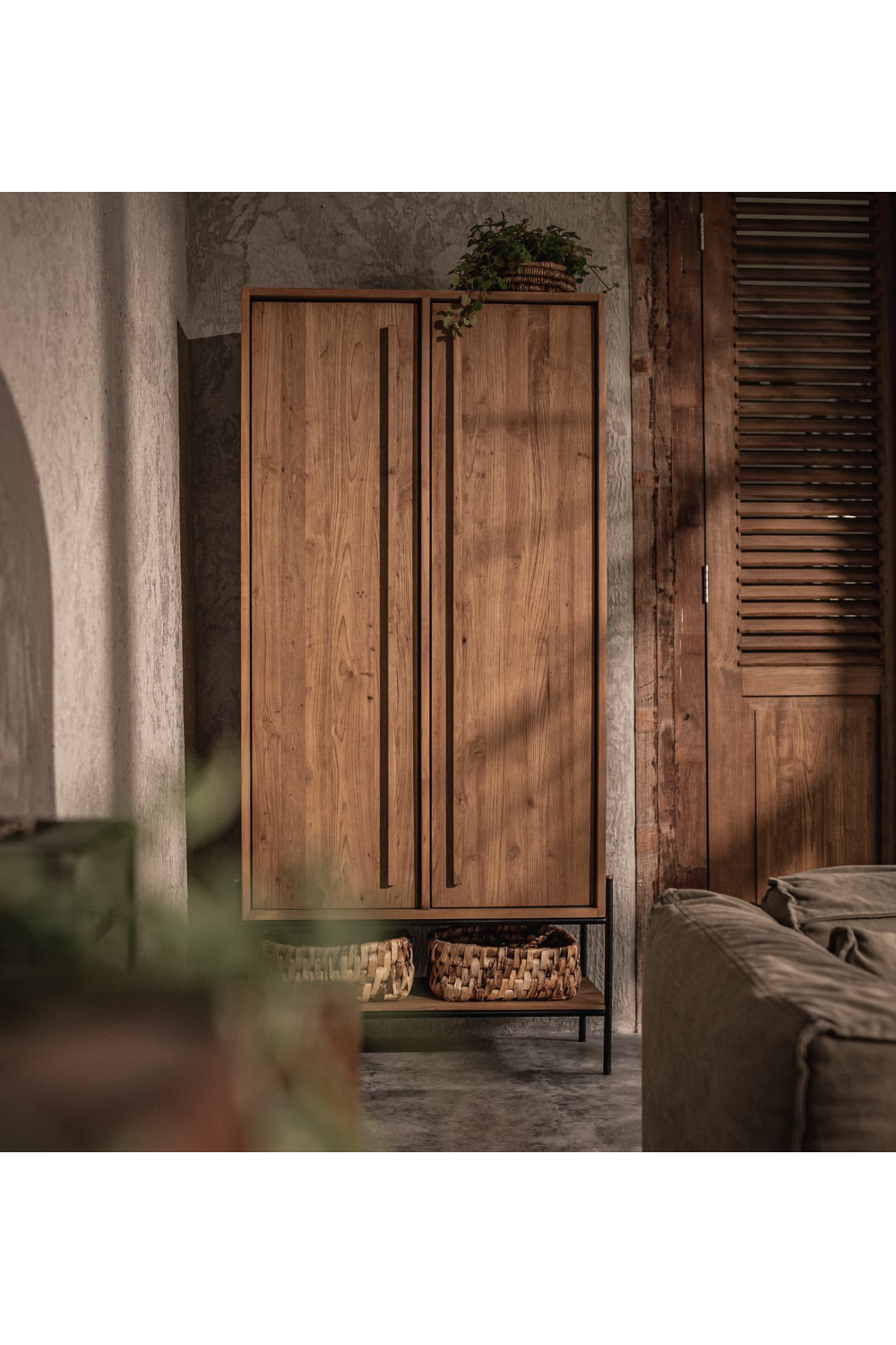 Wooden Cabinet With Lower Rack | dBodhi Outline | OROA.com