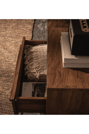 Farmhouse Style Sideboard With Open Rack | dBodhi Outline | OROA.com