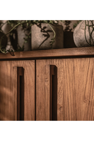 Wooden 2-Door Dresser With Open Shelves | dBodhi Outline | OROA.com