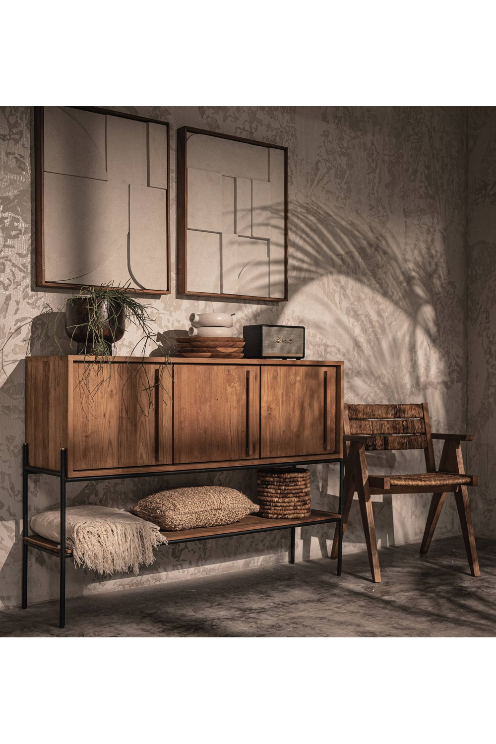 Farmhouse Style Dresser With Undershelf | dBodhi Outline | OROA.com