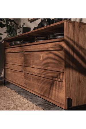 Natural Teak 4-Drawer Dresser | dBodhi Outline | OROA