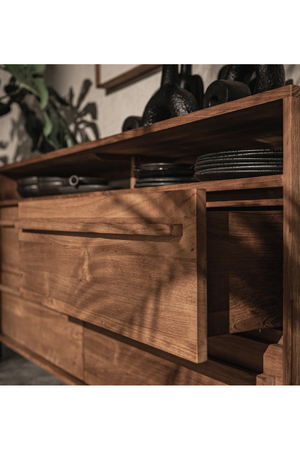 Natural Teak 4-Drawer Dresser | dBodhi Outline | OROA