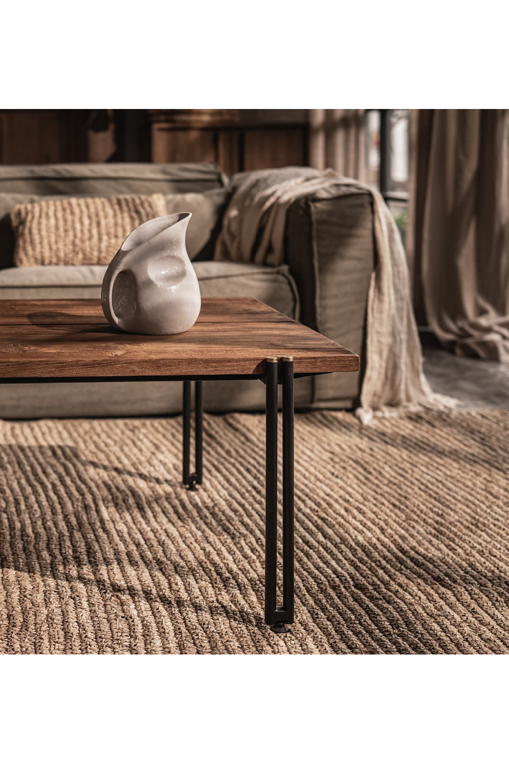 Rectangular Modern Rustic Coffee Table | dBodhi Outline | OROA.com