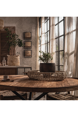 Round Pure Abaca Tray Set (3) | dBodhi Krakatao | OROA.com