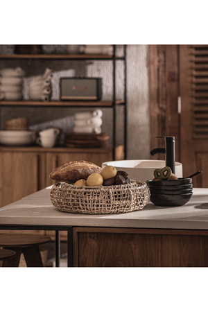 Round Pure Abaca Tray Set (3) | dBodhi Krakatao | OROA.com