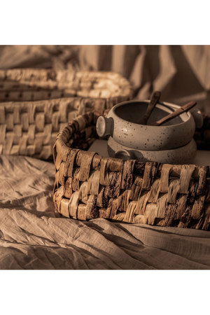 Rectangular Woven Abaca Low Basket | dBodhi Semeru | OROA.com