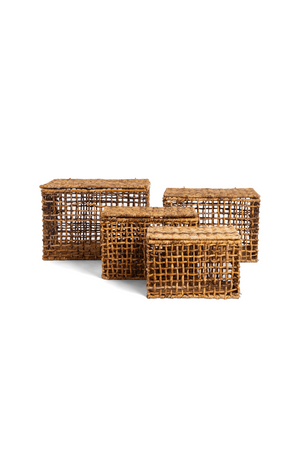 Rectangular Modern Weave Basket Set (4) | dBodhi Rinjani | OROA.com