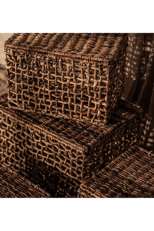 Rectangular Weaved Abaca Basket Set (2) | dBodhi Rinjani | OROA.com