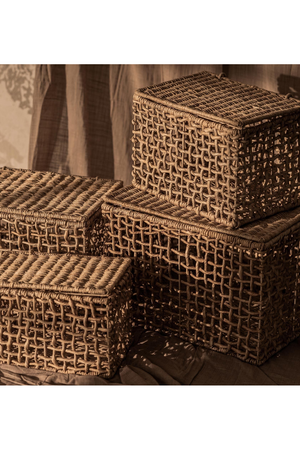 Rectangular Modern Weave Basket Set (4) | dBodhi Rinjani | OROA.com