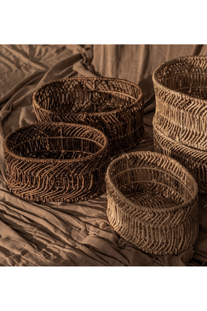 Oval Woven Abaca Basket Set (2) | dBodhi Kawi | OROA.com