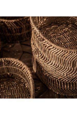 Oval Woven Abaca Basket Set (2) | dBodhi Kawi | OROA.com