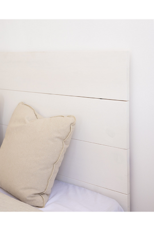 Straight-Cut Pine Wood Headboard | Decowood Flanders | Oroa.com