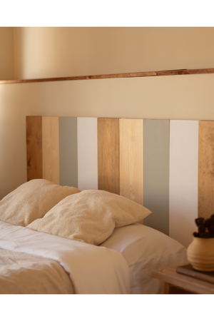 Multicolored Pine Wood Headboard | Decowood Flanders | Oroa.com
