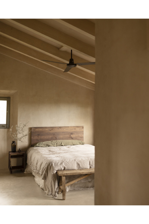 Straight-Cut Pine Wood Headboard | Decowood Flanders | Oroa.com