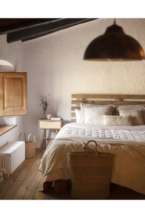 Slatted Wood Headboard | Decowood Bruma | Oroa.com