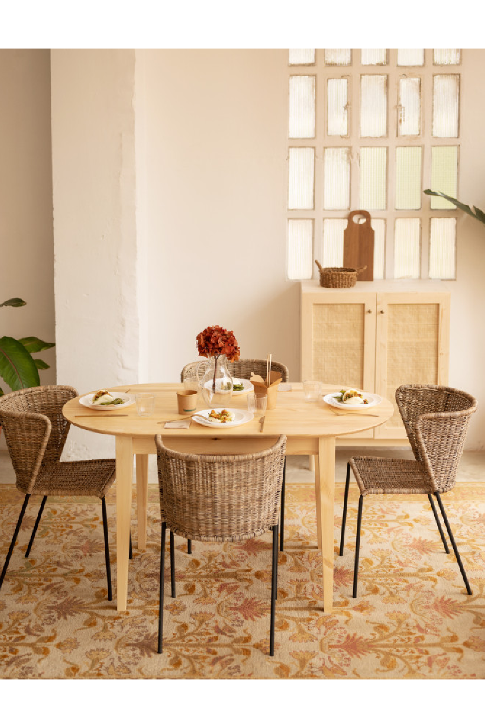 Rattan 2-Door Sideboard | Decowood Frida | Oroa.com