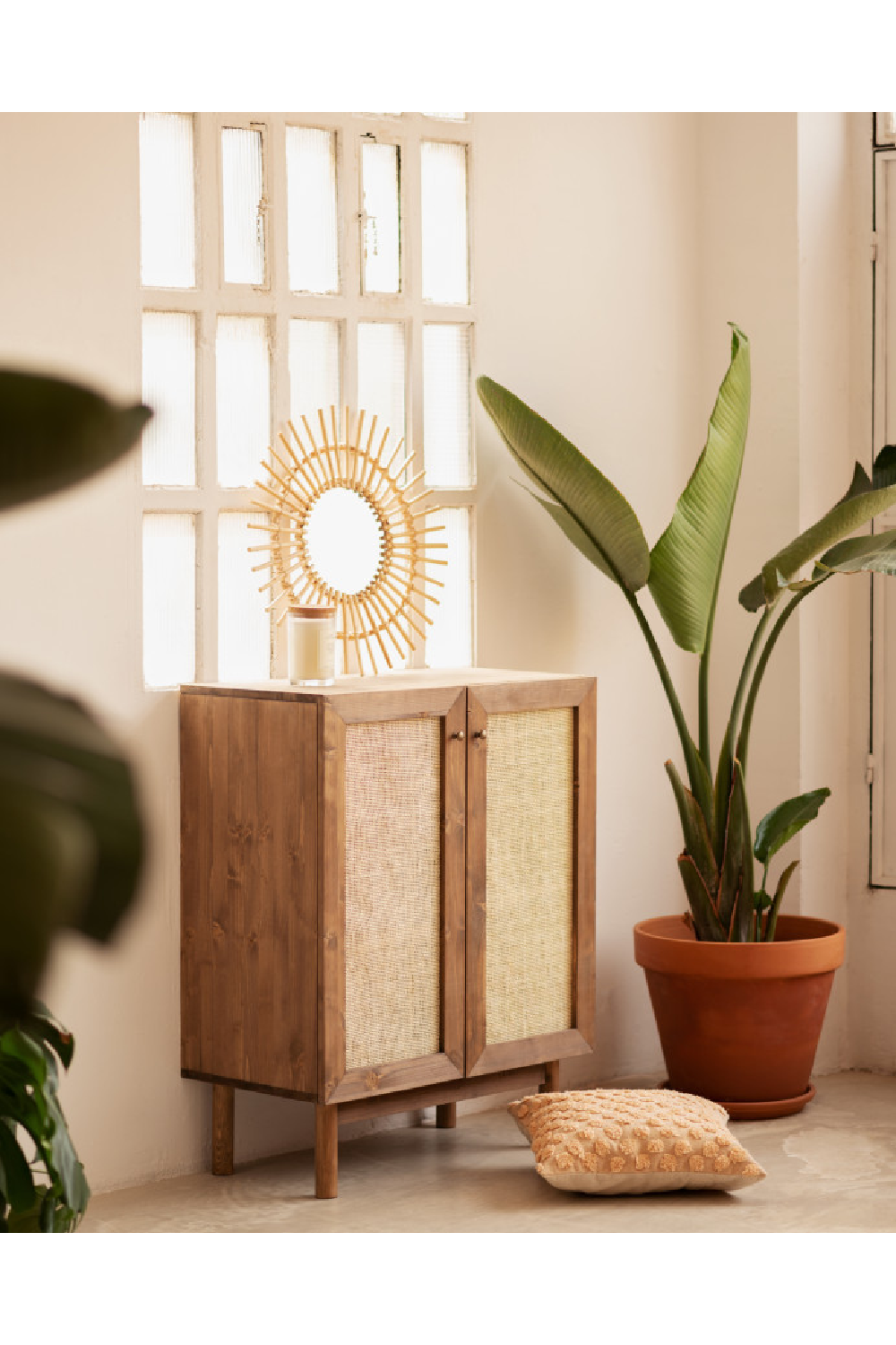 Rattan 2-Door Sideboard | Decowood Frida | Oroa.com