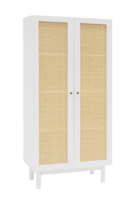 Rattan 2-Door Cabinet | Decowood Frida | Oroa.com
