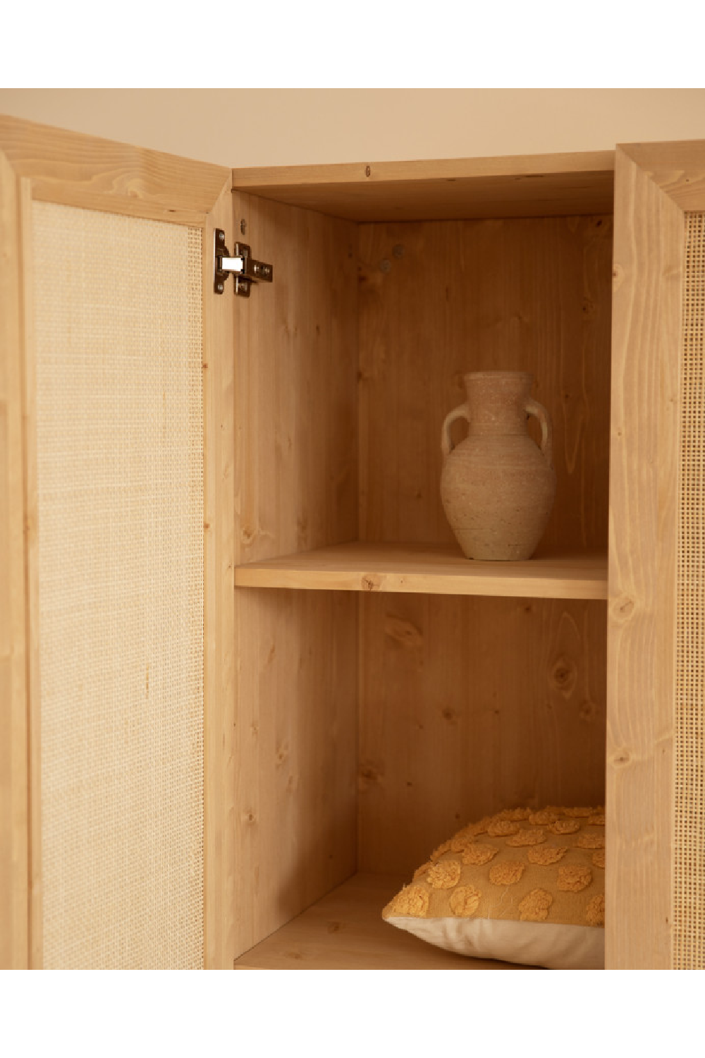 Rattan 2-Door Cabinet | Decowood Frida | Oroa.com