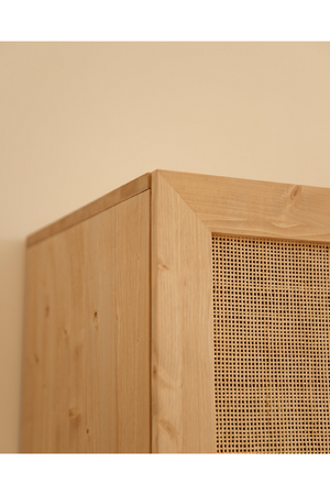 Rattan 2-Door Cabinet | Decowood Frida | Oroa.com