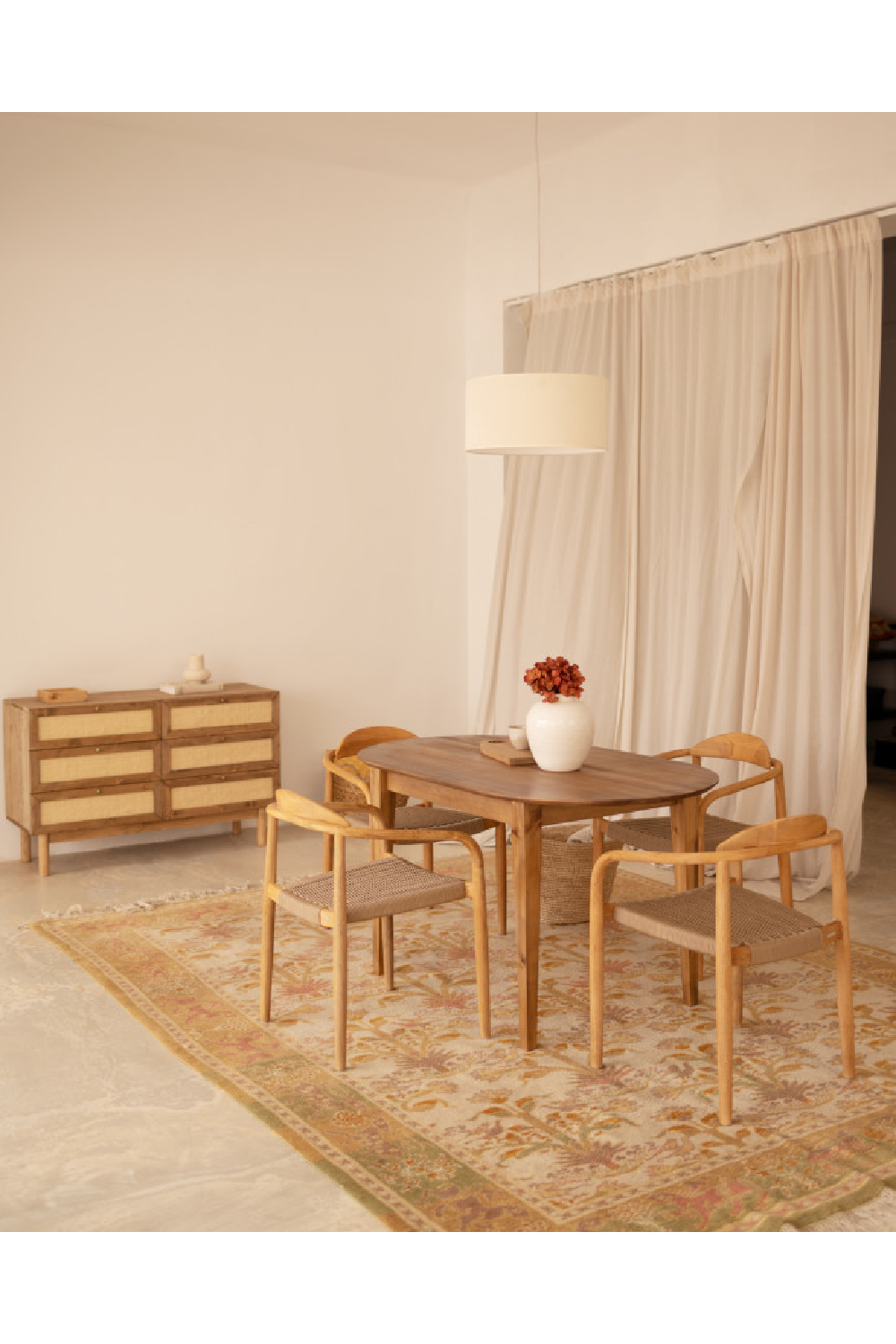 Rattan Weave 6-Drawer Chest | Decowood Frida | Oroa.com