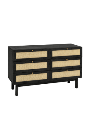 Rattan Weave 6-Drawer Chest | Decowood Frida | Oroa.com