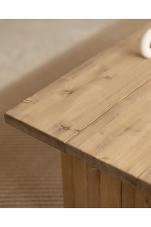 Solid Pine Minimalist Coffee Table | Decowood Frida | Oroa.com