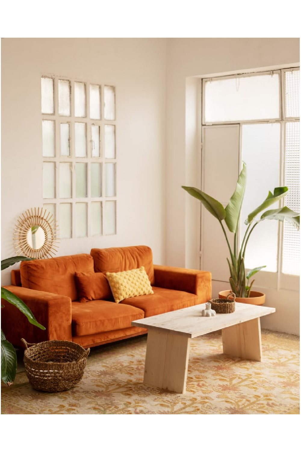 Pine Wood Coffee Table | Decowood Frida II | Oroa.com